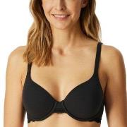 Schiesser BH Unique Cotton Wired Bra Svart bomull A 80 Dame