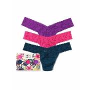 Hanky Panky Truser 9P Low Rise Lace Thong Lilla nylon One Size Dame