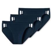 Schiesser 3P 95-5 Stretch Rio Slip 3XL-4XL Mørkblå bomull 3XL Herre