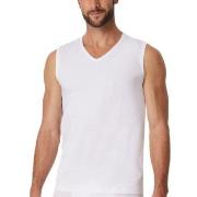 Schiesser 2P Cotton Tank Top V-Neck Hvit bomull Small Herre