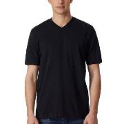 Schiesser 2P Essentials American T-shirts V-neck Svart bomull 3XL Herr...