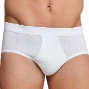 Schiesser 2P Sport Briefs With Fly Hvit bomull X-Large Herre
