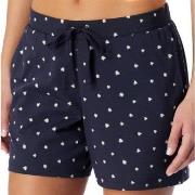 Schiesser Women Mix and Relax Cotton Shorts Hvit/Marine bomull 46 Dame