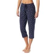 Schiesser Women Mix and Relax Pants Hvit/Marine bomull 36 Dame