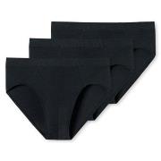 Schiesser 3P Supermini Briefs 3XL-4XL Svart bomull 3XL Herre