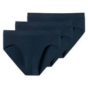 Schiesser 3P Supermini Organic Cotton Briefs Mørkblå bomull XX-Large H...