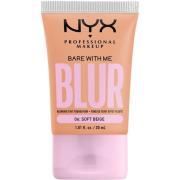 NYX Professional Makeup Bare With Me Blur Tint Foundation Soft Beige -...