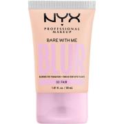 NYX Professional Makeup Bare With Me Blur Tint Foundation 02 Fair - 30...