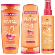 L'Oréal Paris Elvital Dream Trio Shampoo 400ml, Conditioner 300ml & He...