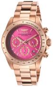 Invicta Dameklokke 16657 Speedway Rosa/Rose-gulltonet stål Ø41 mm