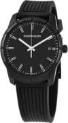 Calvin Klein Herreklokke K8R114D1 Sort/Gummi Ø42 mm