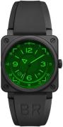 Bell & Ross Herreklokke BR-03-92-HUD Br 03-92 Grønn/Gummi