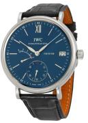 IWC Herreklokke IW510106 Portofino Blå/Lær Ø45 mm