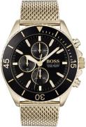 Hugo Boss Herreklokke 1513703 Sort/Gulltonet stål Ø48 mm