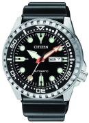 Citizen Herreklokke NH8380-15EE Sort/Gummi Ø46 mm