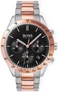 Hugo Boss Herreklokke 1513584 Talent Sort/Rose-gulltonet stål Ø42 mm