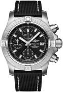 Breitling Herreklokke A13385101B1X2 Avenger Chronograph 43 Sort/Lær