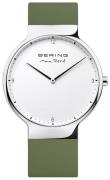 Bering Herreklokke 15540-800 Max Rene Hvit/Gummi Ø40 mm