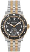 Nautica Herreklokke NAPHST004 Sort/Stål Ø44 mm