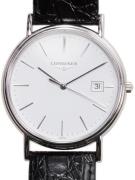 Longines Herreklokke L4.790.4.12.2 Presences Hvit/Lær Ø38.5 mm