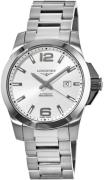 Longines Herreklokke L3.778.4.76.6 Conquest Sølvfarget/Stål Ø43 mm