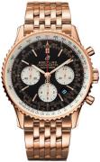 Breitling Herreklokke RB0121211B1R1 Navitimer 01 Sort/18 karat rosé