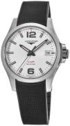 Longines Herreklokke L3.716.4.76.9 Conquest V.H.P. Sølvfarget/Gummi