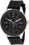 Tommy Hilfiger Herreklokke 1791636 Sort/Gummi Ø44 mm