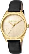 Esprit Dameklokke ES1L056L0025 Champagnefarget/Lær Ø34 mm