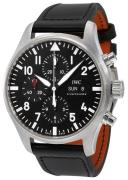 IWC Herreklokke IW377709 Pilots Classic Sort/Lær Ø43 mm