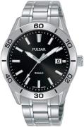 Pulsar Herreklokke PS9647X1 Classic Sort/Stål Ø45 mm