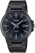 Casio Herreklokke MTP-E173B-1AVEF Collection Sort/Stål Ø41.5 mm