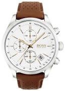 Hugo Boss Herreklokke 1513475 Chronograph Hvit/Lær Ø46 mm