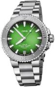 Oris Herreklokke 01 400 7763 4117-SET Aquis Grønn/Stål Ø43.5 mm