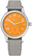 Nomos Glashütte N-710 Club Orange/Lær Ø36 mm