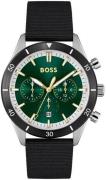 Hugo Boss Herreklokke 1513936 Santiago Grønn/Tekstil Ø44 mm