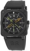 Bell & Ross Herreklokke BR0392-RCO-CE-SRB Br 03-92 Sort/Gummi