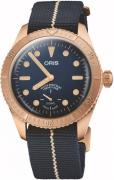 Oris Herreklokke 01 401 7764 3185-Set Diving Blå/Tekstil Ø40 mm