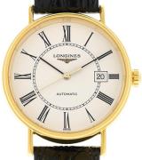 Longines Herreklokke L4.922.2.11.2 Presence Hvit/Lær Ø40 mm