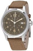 Hamilton Herreklokke H70305993 Khaki Field Brun/Tekstil Ø40 mm