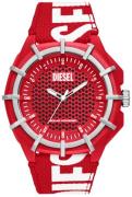 Diesel Herreklokke DZ4621 Framed Rød/Tekstil Ø51 mm