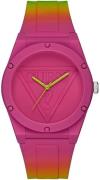 Guess Dameklokke W0979L27 Rosa/Gummi Ø42 mm