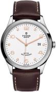 Tudor 1926 Herreklokke M91650-0014 Hvit/Lær Ø41 mm