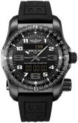 Breitling Herreklokke V76325221B1S1 Emergency Sort/Gummi Ø51 mm