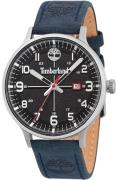 Timberland Herreklokke TDWGB2103104 Crestridge Sort/Lær Ø43 mm