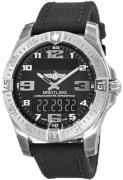 Breitling Herreklokke E79363101B1W1 Professional Aerospace Sort/Lær