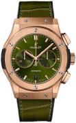 Hublot Herreklokke 541.OX.8980.LR Classic Fusion Grønn/Gummi Ø42 mm