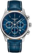 Longines Herreklokke L2.859.4.92.2 Master Blå/Lær Ø44 mm