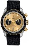 Tudor M79363N-0006 Black Bay Chrono Champagnefarget/Tekstil Ø41 mm