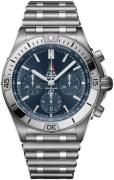 Breitling Herreklokke AB01344A1C1A1 Chronomat B01 42 Blå/Stål Ø42